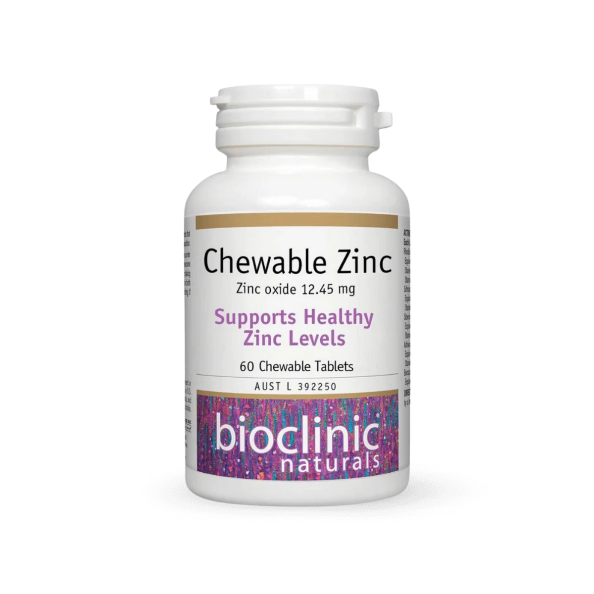 Bioclinic Naturals Chewable Zinc 60ct