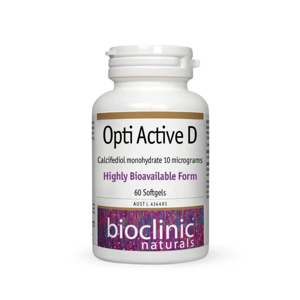 Bioclinic Naturals Opti Active D 60 Softgels