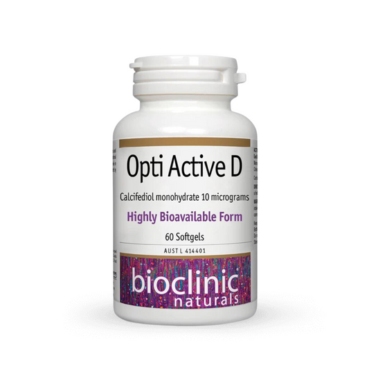 Bioclinic Naturals Opti Active D Softgels 60c