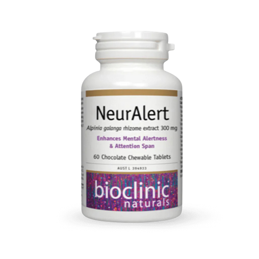 Bioclinic Naturals NeurAlert Chocolate Chewable Tablets