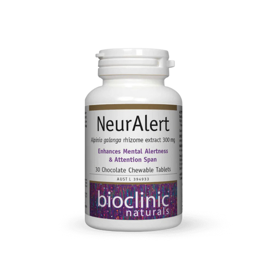 Bioclinic Naturals NeurAlert Chocolate Chewable Tablets