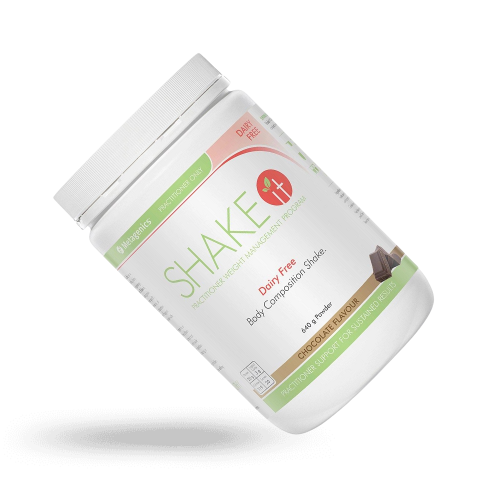 Metagenics Shake It Dairy free chocolate 640g oral powder