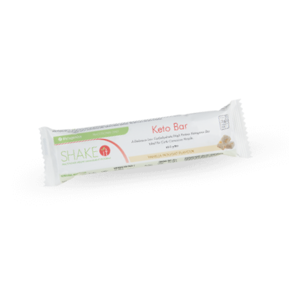 Metagenics Keto Bar Vanilla Nougat 60g bar( Box of 10)