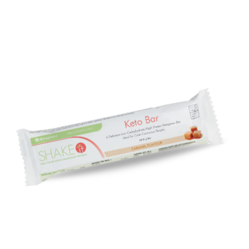 Metagenics Keto Bar Caramel 60g bar( Box of 10)