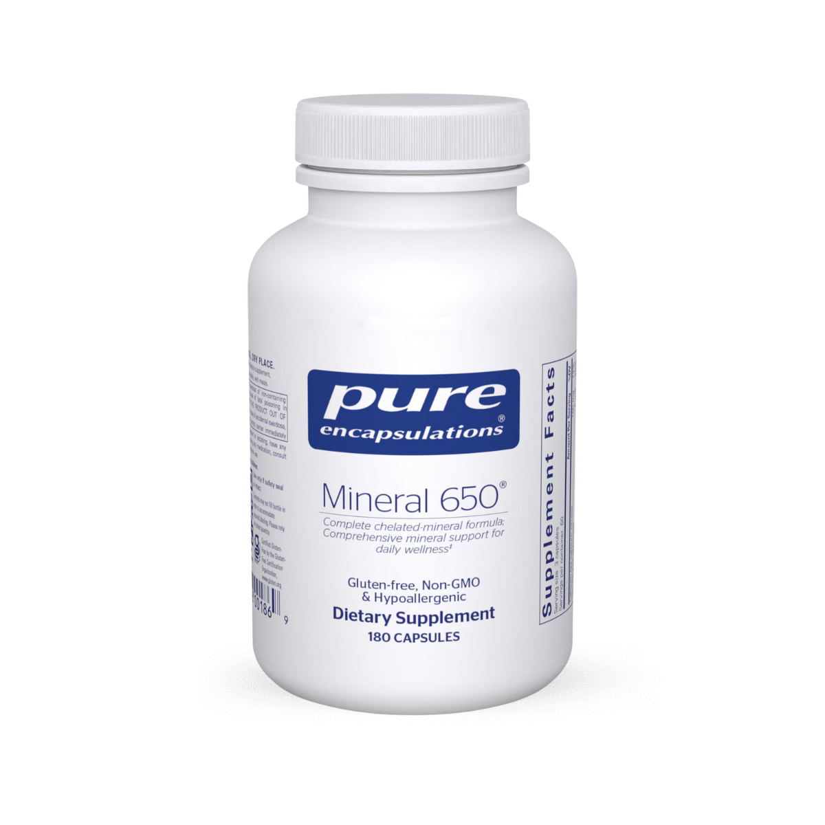 Pure Encapsulations Mineral 650 - 180 Capsules