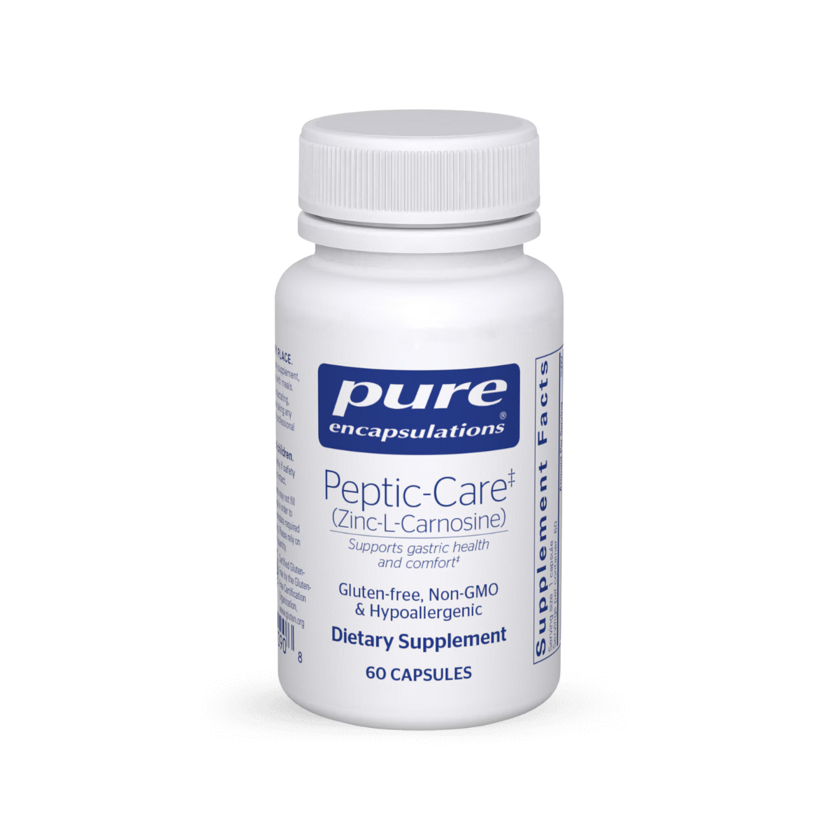 Pure Encapsulations Peptic-Care (Zinc-L-Carnosine) 60 Capsules