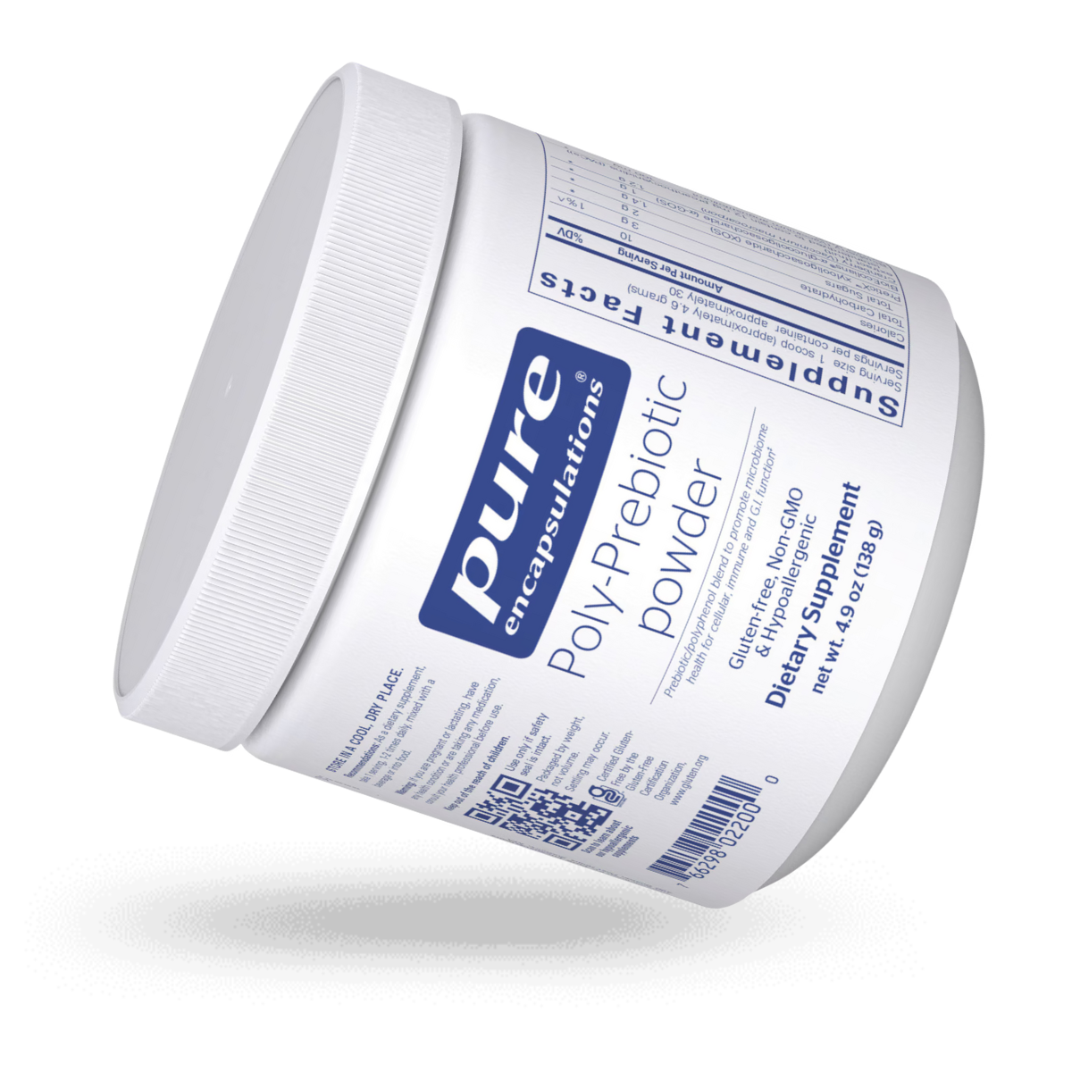 Poly F Powder Pure Encapsulations Poly-Prebiotic powder 138g – Sanozinatural