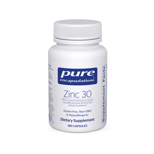 Pure Encapsulations Zinc 30 - 180 Capsules