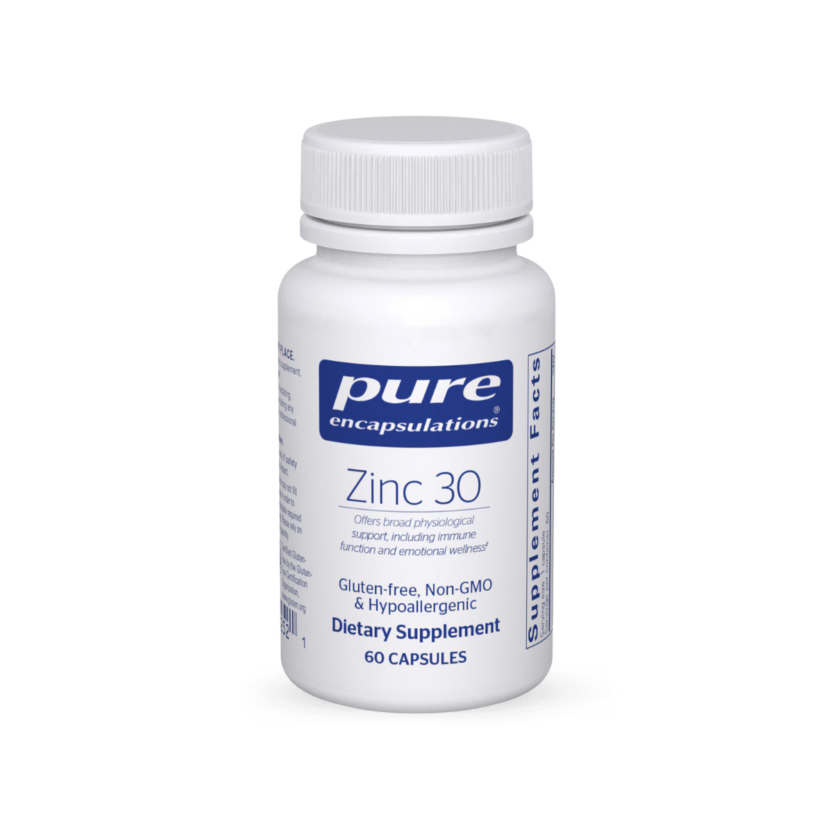 Pure Encapsulations Zinc 30 - 60 Capsules