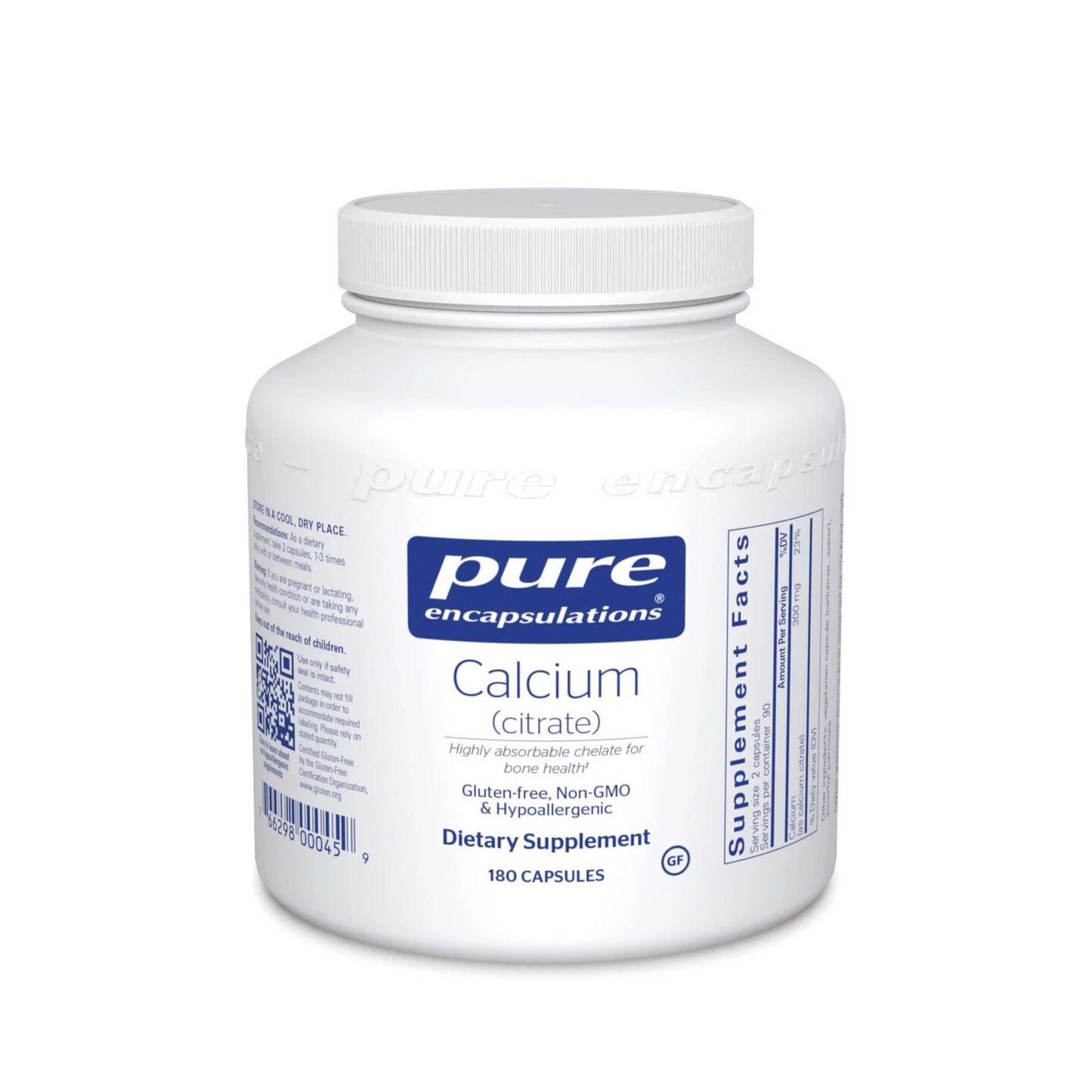 Pure Encapsulations Calcium (Citrate) 180 Capsules