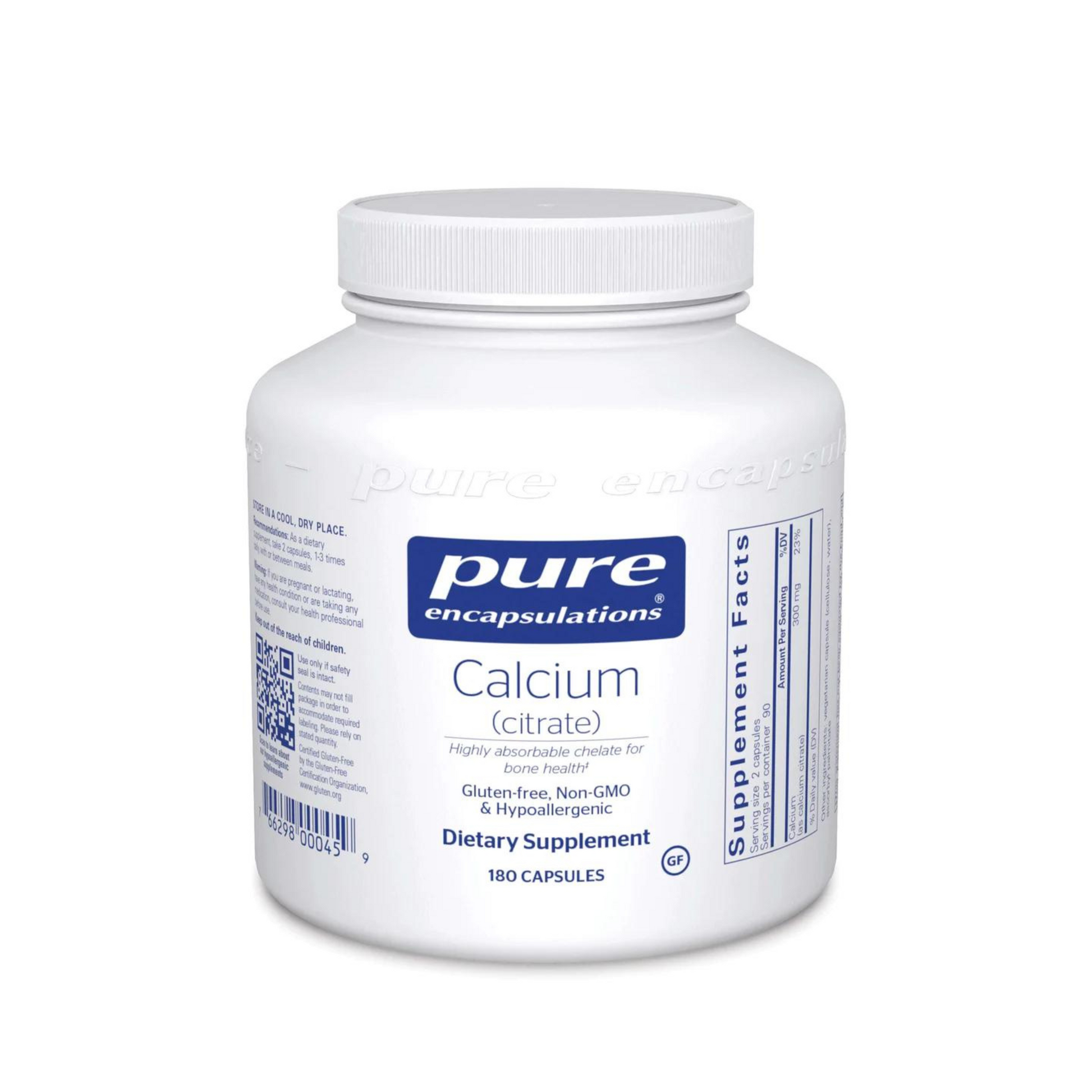 Pure Encapsulations Calcium (Citrate) 180 Capsules