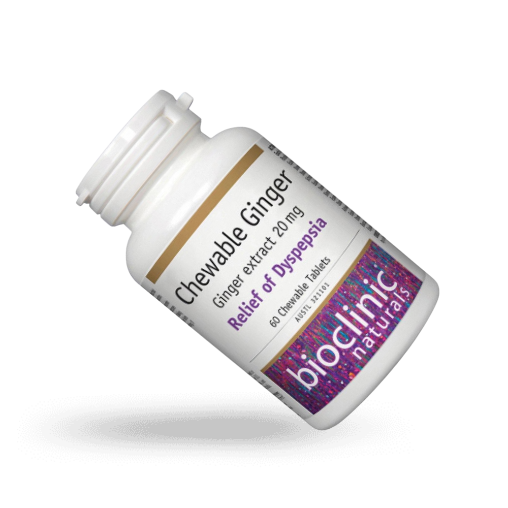 Bioclinic Naturals Chewable Ginger 60 Tablets